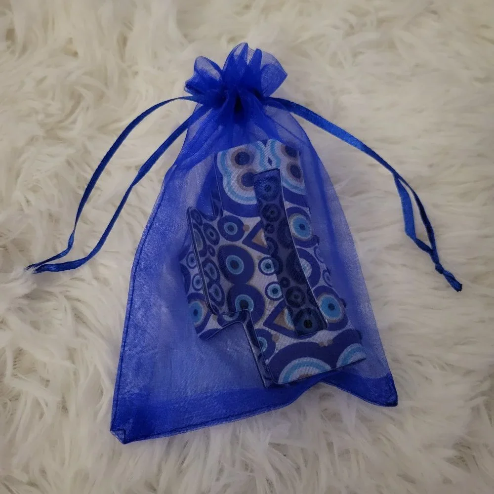 Evil Eye Design Claw Hair Clip